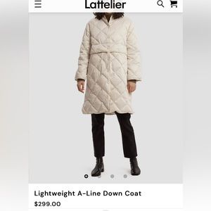 Lightweight A-line Puffer Coat